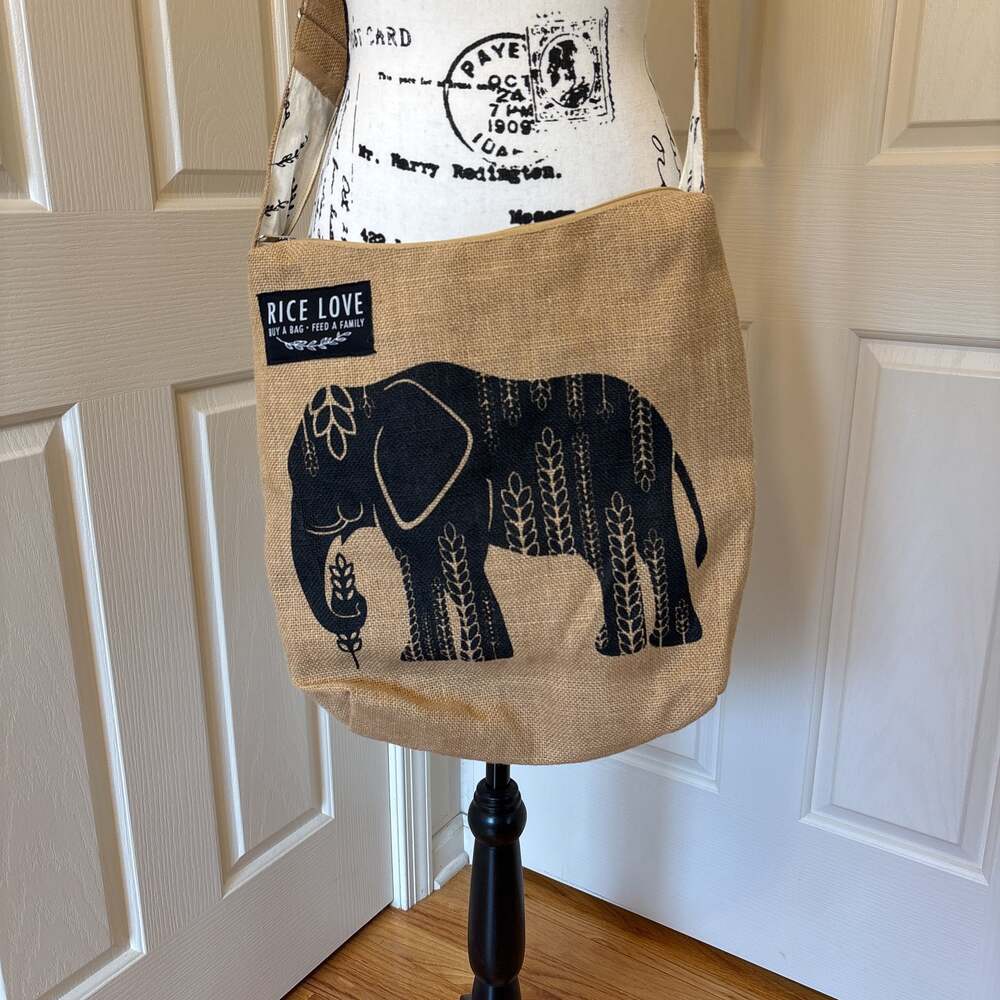 Rice Love Artist Series Elephant Crossbody Bag